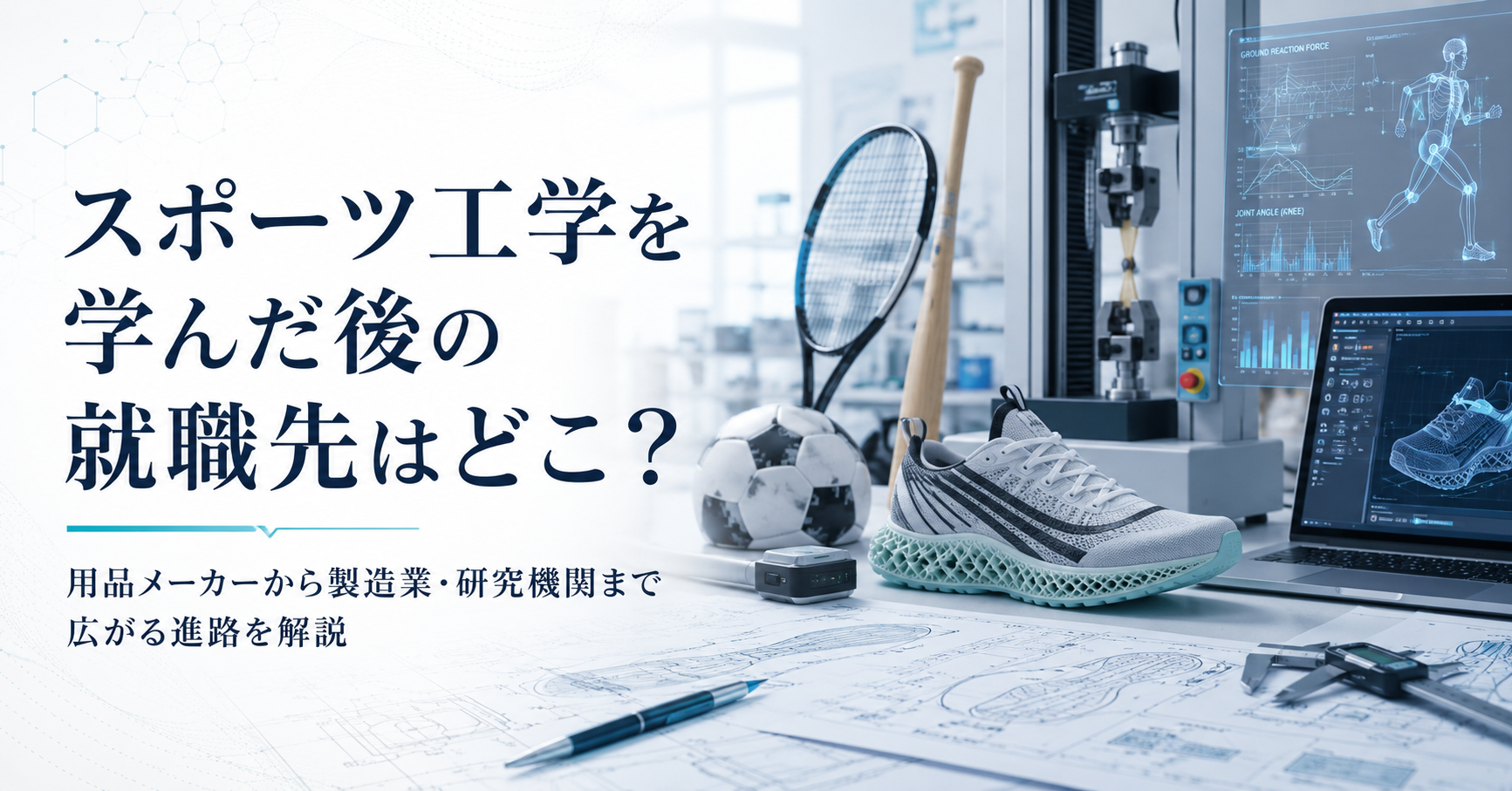 スポーツ工学を学んだ後の就職先はどこ？用品メーカーから製造業・研究機関まで広がる進路を解説