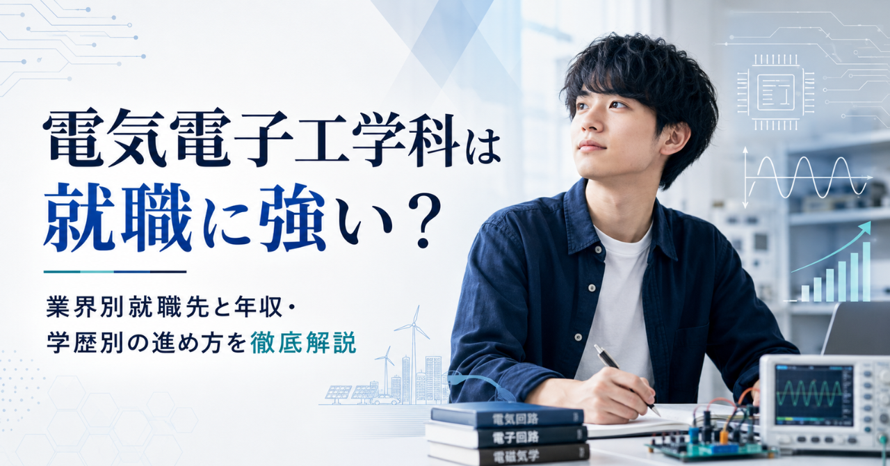 電気電子工学科は就職に強い？業界別就職先と年収・学歴別の進め方を徹底解説